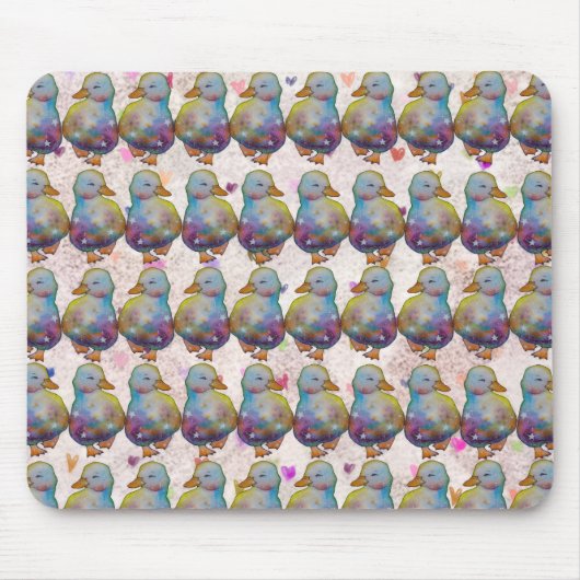 Ente namens Regenbogen Mousepad (Vorne)