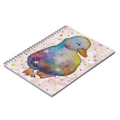 Ente namens Regenbogen Notizblock (Linke Seite)