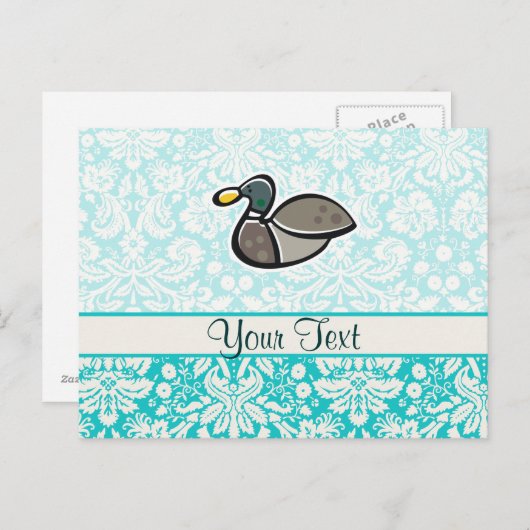 Ente Niedlich Postkarte (Vorne/Hinten)