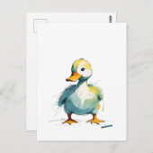 Ente Postkarte (Vorne/Hinten)