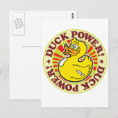 Ente Power! Postkarte (Vorne/Hinten)