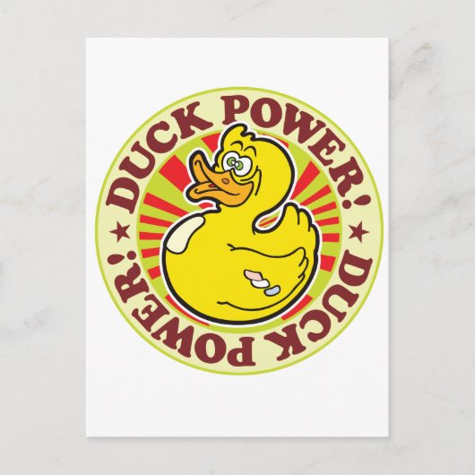 Ente Power! Postkarte (Vorderseite)