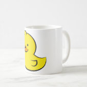 Ente, quietschende Ente, Gummibilder Kaffeetasse (VorderseiteRechts)
