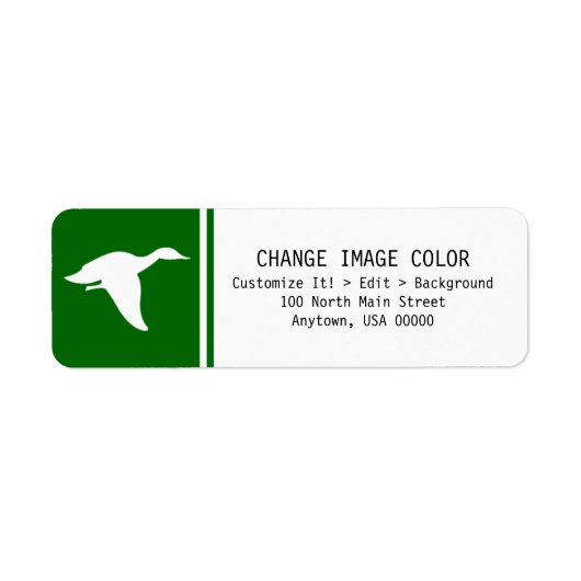 Ente - Rücksendeadresse (Vorne)