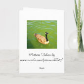 Ente sagt Happy Birthday! Karte (Rückseite)