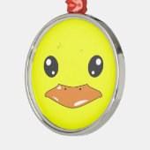 Ente Silbernes Ornament (Links)