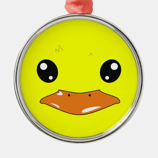 Ente Silbernes Ornament (Vorne)