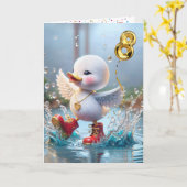 Ente Tanz im Regenwald Karte (Gelbe Blume)