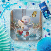 Ente Tanz im Regenwald Pappteller (Party)