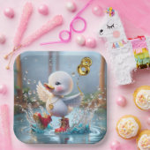 Ente Tanz im Regenwald Pappteller (Party)