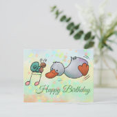 Ente tanzt postkarte (Stehend Vorderseite)