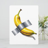 Ente Taped Banana Feiertagskarte (Stehend Vorderseite)