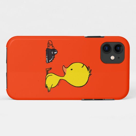 Ente u. Telefon Case-Mate iPhone Hülle (Rückseite (Horizontal))