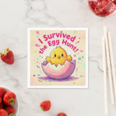 Ente überlebte die Eizelljagd Serviette (Beispiel)