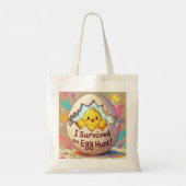 Ente überlebte die Ostereierjagd Tragetasche (Rückseite)