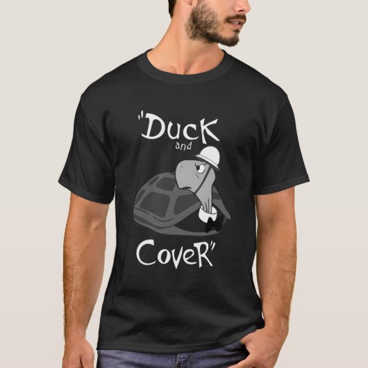 Ente und bedecken die Schildkröte T-Shirt (Vorderseite)