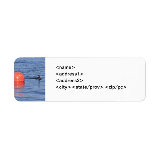 Ente und Buoy Avery Label (Vorne)