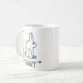 Ente und Kaninchen Kaffeetasse (Vorderseite Links)