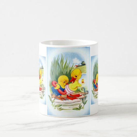 Ente und Küken Kaffeetasse (Mittel)