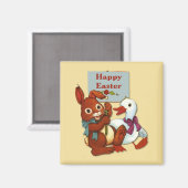 Ente und Ostern Magnet (Vorderseite/Rückseite)