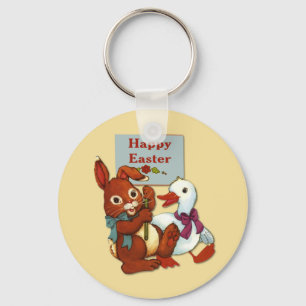 Ente und Ostern Schlüsselanhänger