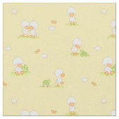 Ente und Schildkröte Stoff (Nahaufnahme)