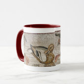 Ente und Vogel, Nil-Mosaik, Haus des Faun Tasse (Vorderseite Links)