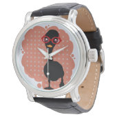 Ente Vintage look Armbanduhr (Schrägansicht)