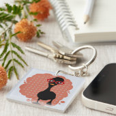 Ente Vintage look Schlüsselanhänger (Vorderseite rechts)