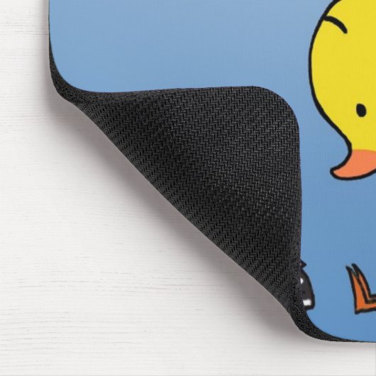 Ente wartete eine AnrufMausunterlage Mousepad (Ecke)