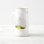 Ente: Weiße Pekins Bierglas (Vorderseite Links)