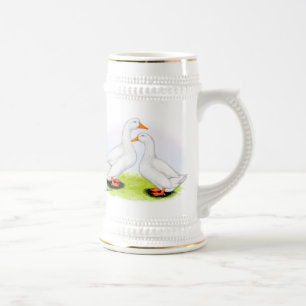 Ente: Weiße Pekins Bierglas