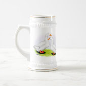 Ente: Weiße Pekins Bierglas (Links)
