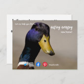 Ente wunderschönes phantastisches Anwesen Agent Ma Postkarte (Vorne/Hinten)