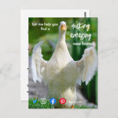 Ente wunderschönes phantastisches Anwesen Agent Ma Postkarte (Vorne/Hinten)