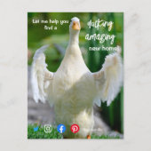 Ente wunderschönes phantastisches Anwesen Agent Ma Postkarte (Vorderseite)