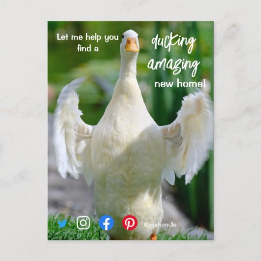 Ente wunderschönes phantastisches Anwesen Agent Ma Postkarte (Vorderseite)