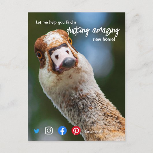 Ente wunderschönes phantastisches Anwesen Agent Ma Postkarte (Vorderseite)