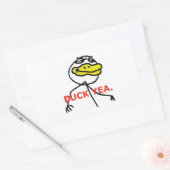 Ente Yea - Aufkleber für das Rechteck (Umschlag)