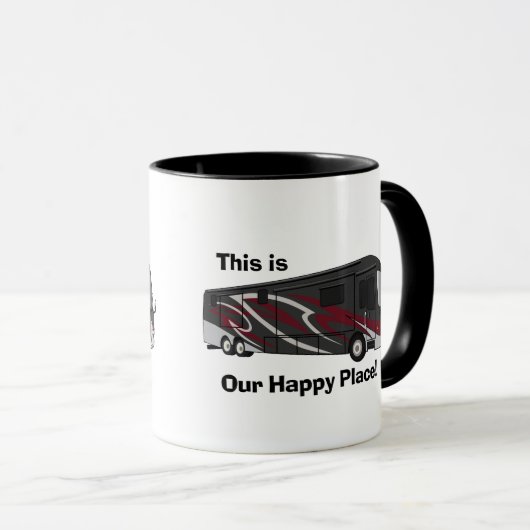 Entegra Aspire Red Happy Place Design Tasse (VorderseiteRechts)