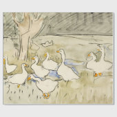 Enten (1873-1917) Theo van Hoytema GIFT WRAPPING Geschenkpapier (Flach)