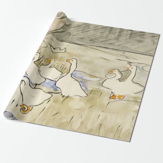 Enten (1873-1917) Theo van Hoytema GIFT WRAPPING Geschenkpapier (Ungerollt)