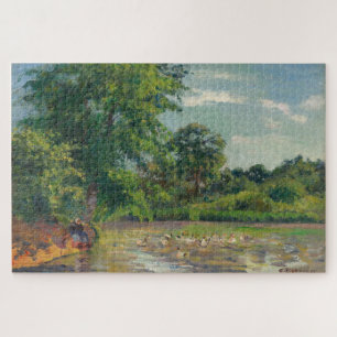 Enten am Montfoucault-Teich (1874) von Pissarro Puzzle