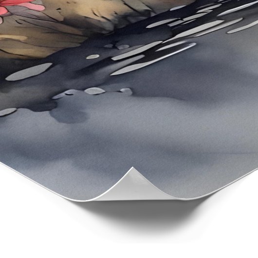 Enten am See Poster (Ecke)