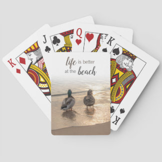 Enten am Strand Spielkarten
