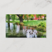 Enten am Teich Visitenkarte (Rückseite)