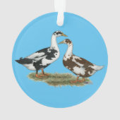 Enten Ancona passen zusammen Ornament (Rückseite)
