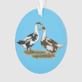 Enten Ancona passen zusammen Ornament (Vorderseite)