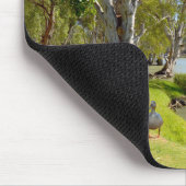 Enten auf dem Fluss Murray Australia, Mousepad (Ecke)