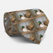 Enten auf einer Krawatte (Gerollt)